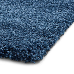 Dark Blue Plain Shaggy Rug, Stain-Resistant Rug, Modern Rug For Bedroom, Living Room, & Dining Room-160Cm X 220Cm - thumbnail 3