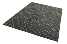 Asiatic Nomad Nm01 Dark Grey Wool Rug-120Cm X 170Cm - thumbnail 3