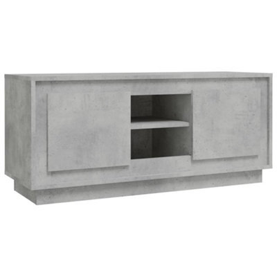 Berkfield Durable Tv Cabinet Concrete Grey 102X35X45 Cm Engineered Wood - image 1