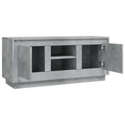 Berkfield Durable Tv Cabinet Concrete Grey 102X35X45 Cm Engineered Wood - thumbnail 7