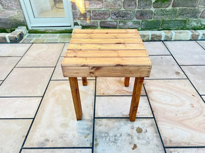Charles Taylor Trading Burghley Table - L60 X W60 X H66 - Redwood - Fully Assembled - image 1