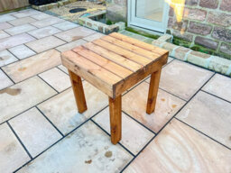 Charles Taylor Trading Burghley Table - L60 X W60 X H66 - Redwood - Fully Assembled - thumbnail 4