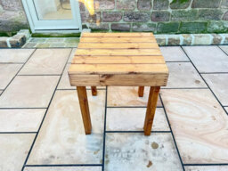 Charles Taylor Trading Burghley Table - L60 X W60 X H66 - Redwood - Fully Assembled - thumbnail 2