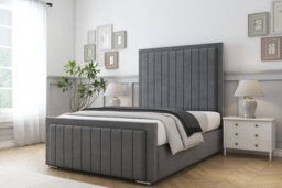 "Sloomy Pemberton Armour Coniston Bed Frame With Mattress With 50"" Upholstered Headboard 2'6 Small Single" - thumbnail 2