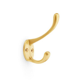 Alexander & Wilks Victorian Hat And Coat Hook - Satin Brass