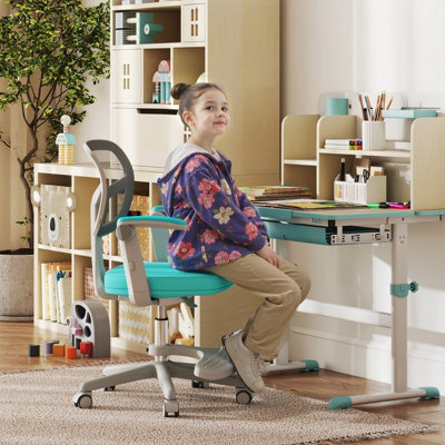 Gainoom Kids Green Desk Chair Children Study Chair W/ Adjustable Height - image 1
