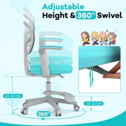 Gainoom Kids Green Desk Chair Children Study Chair W/ Adjustable Height - thumbnail 6