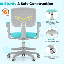 Gainoom Kids Green Desk Chair Children Study Chair W/ Adjustable Height - thumbnail 4