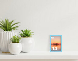 A5 Light Blue Picture Frame Fits A5 (14.8 X 21Cm - 5.8 X 8.3In) Poster, Photo, Artwork, Or Print. - thumbnail 4