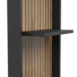 Heze Furniture Aryana Oak Detail Large Modern Tv Media Unit 230Cm  In Black & Artisan Oak - thumbnail 8