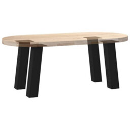 Berkfield Coffee Table Legs 4 Pcs Black 42 Cm Steel - thumbnail 8