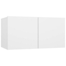 Berkfield Tv Cabinets 4 Pcs White 60X30X30 Cm Engineered Wood - thumbnail 5