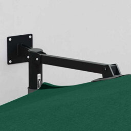 Berkfield Modern Garden Parasol Green, Black 248 X 248 X 148 Cm Polyester, Steel - thumbnail 3
