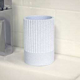 Showerdrape Tranquil Pale Blue Sparkle Bathroom Accessory Set -  - Soap Dish, Tumbler & Toothbrush Holder - thumbnail 4