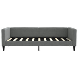 Berkfield Daybed With Trundle And Drawers Dark Grey 90X190 Cm Fabric - thumbnail 7