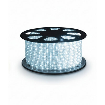 Pegdev - Pdl Static Led Rope Light Kit 13mm Pvc Tube Cool White 36 Leds Per Metre With Wiring Accessories Indoor Outdoor 90M - image 1