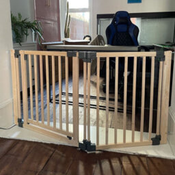 Safetots Wooden Multi Panel Room Divider, Up To 216Cm, Natural Wood, 76Cm Tall, Flexible Room Divider For Baby And Toddler - thumbnail 9