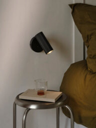Nordlux Vico Indoor Wall Light Black Metal Sensor Gu10 Ribbed - Plug In Or Mains Powered , Ip20 - thumbnail 6