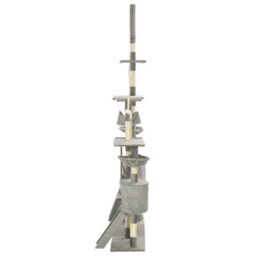 Vidaxl Cat Tree With Sisal Scratching Posts 230-250 Cm Grey - thumbnail 4