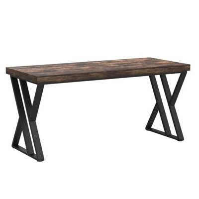 Writing Computer Desk Heavy Duty Z-Shaped Metal Leg Home Office Table - image 1