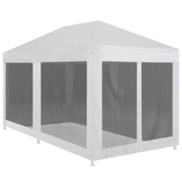 Walplus Party Tent Garden Gazebo Canopy With 6 Mesh Sidewalls 6X3 M - thumbnail 1