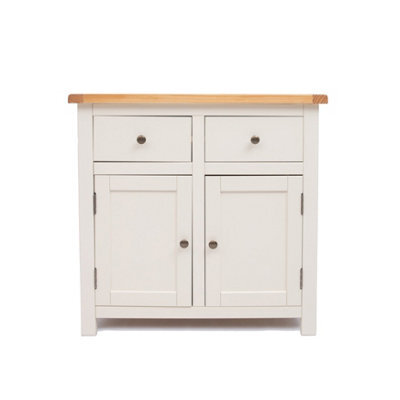 Cabinet Bits Maggiori Off White 2 Drawer 2 Door Sideboard Brass Knob - image 1
