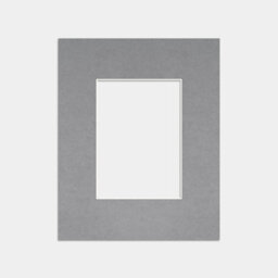 Ak Frames 10X8 Mid Grey Picture Mounts To Fit 7X5 Aperture Size - Mount Board Only (No Frame Included) - thumbnail 1