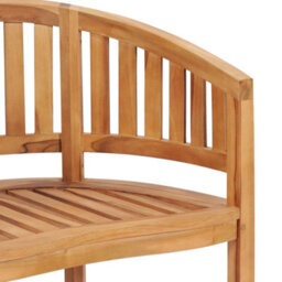 Berkfield 5 Piece Banana Garden Lounge Set Solid Teak Wood - thumbnail 7