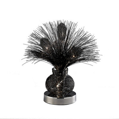 Luminosa Lighting Luminosa (Dh) Lenore Table Lamp 4 Light G4 Black/polished Polished Chrome, Not Led/cfl Compatible - image 1
