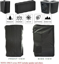 Set Of 2 Wall-Mounted Speaker Covers For Outdoor And Indoor Use - Weatherproof Waterproof Patio - thumbnail 5