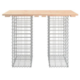 Berkfield Garden Bench Gabion Design 100X70X72 Cm Solid Wood Pine - thumbnail 3