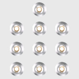 Valuelights 10 Pack Ip67 Rated 15mm Warm White Led Round Decking Kitchen Plinth Lights With 3M Extension - thumbnail 4