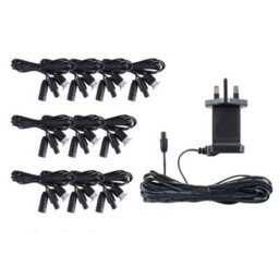Valuelights 10 Pack Ip67 Rated 15mm Warm White Led Round Decking Kitchen Plinth Lights With 3M Extension - thumbnail 3