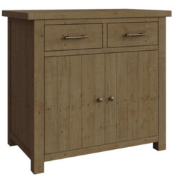 Fwstyle 2 Door 2 Drawer Small Solid Pine Sideboard - thumbnail 2