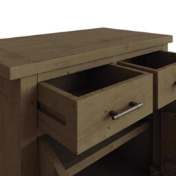 Fwstyle 2 Door 2 Drawer Small Solid Pine Sideboard - thumbnail 3