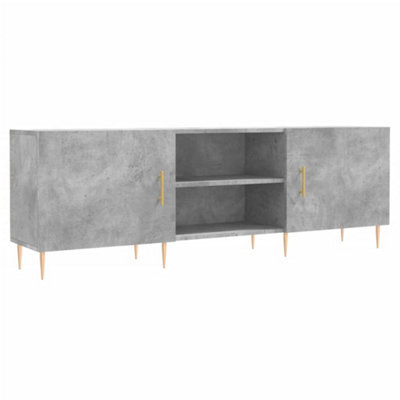 Berkfield Sturdy Tv Cabinet Concrete Grey 150X30X50 Cm Engineered Wood