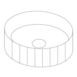 Affine 500mm Countertop Bathroom Vanity Unit Fluted Basin Sink Wall Hung Soft Close Oak - thumbnail 9