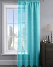 Velosso Alessandria Sparkle Slot Top Voile Panel - Teal