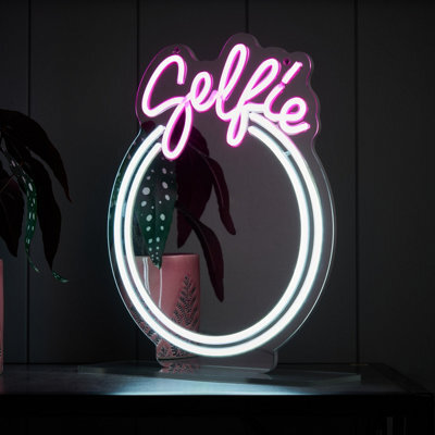 Glow Neon Selfie Multicolour Plug-In Led Wall Light - image 1