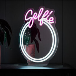Glow Neon Selfie Multicolour Plug-In Led Wall Light - thumbnail 1