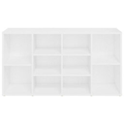 Berkfield Shoe Bench White 103X30X54.5 Cm Engineered Wood - thumbnail 5