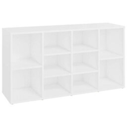 Berkfield Shoe Bench White 103X30X54.5 Cm Engineered Wood - thumbnail 2