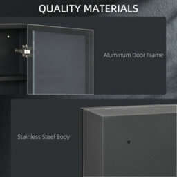 Kleankin Wall Mounted Bathroom Cabinet With Mirror And Storage Shelves - thumbnail 8