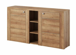 Arte Elegant Larona 26 Sideboard Cabinet 1550mm In Oak Riviera - Vintage Luxury For Any Space H850mm D370mm - thumbnail 1