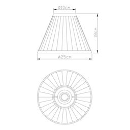 Ditsy White Floral Tapered Lamp Shade (D)25Cm - thumbnail 7