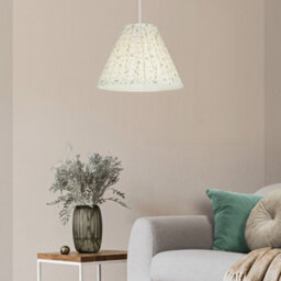 Ditsy White Floral Tapered Lamp Shade (D)25Cm - thumbnail 1