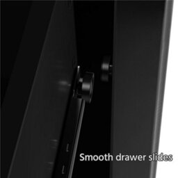Yaheetech Black 3-Drawer Bedside Table Modern Style - thumbnail 6
