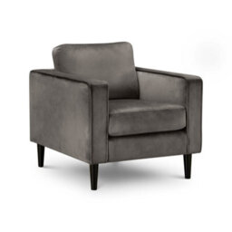Oakham Premium Stylish Hayward Velvet Armchair - thumbnail 1