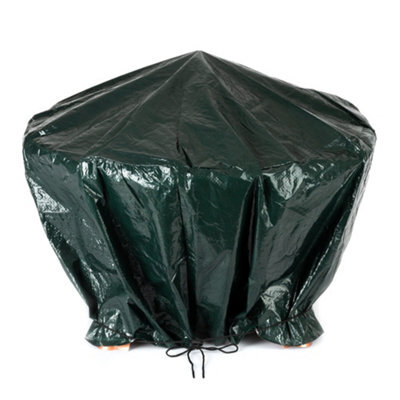 Livivo Heavy-Duty Waterproof Fire Pit Cover - Gas Grill Protector For Outdoor Furniture & Garden Firepits - image 1