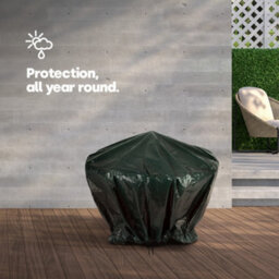 Livivo Heavy-Duty Waterproof Fire Pit Cover - Gas Grill Protector For Outdoor Furniture & Garden Firepits - thumbnail 2